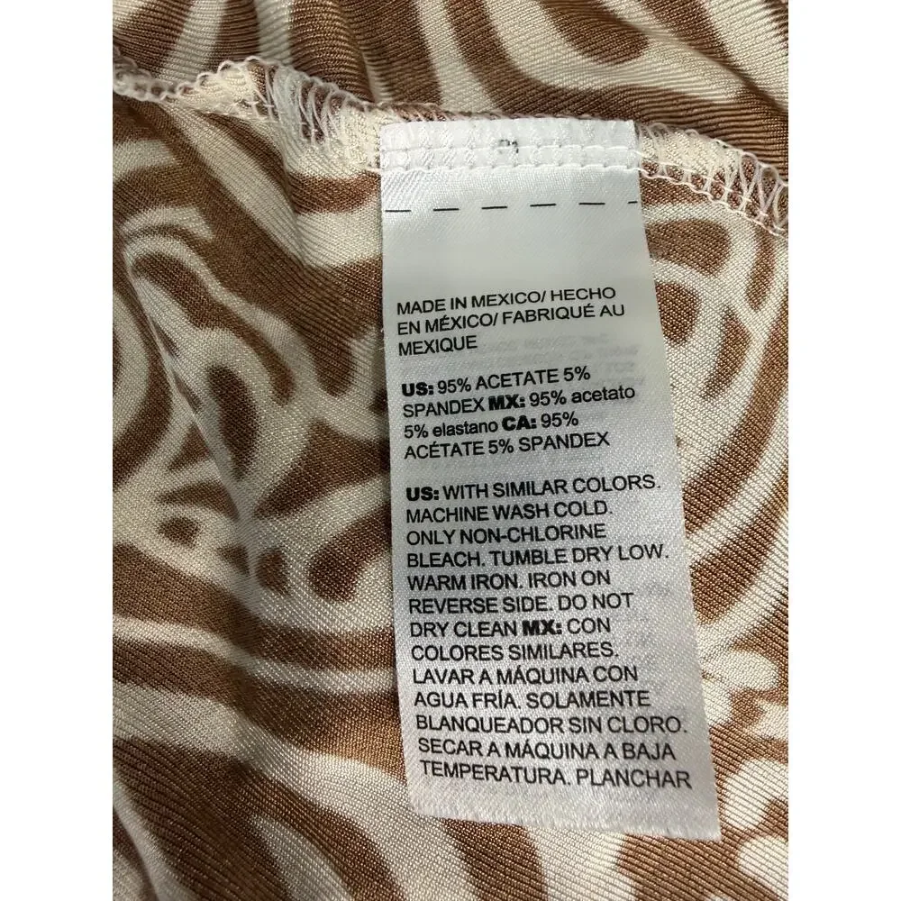 CHICO'S TRAVELERS Swirl Print Dress 0 S 🤎 - Picture 7 of 8